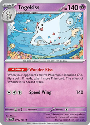 Togekiss 072/191 - Pokemon TCG Surging Sparks card
