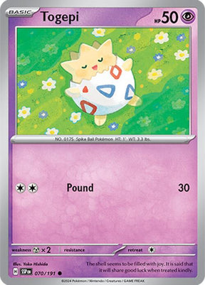 Togepi 070/191 - Pokemon TCG Surging Sparks card