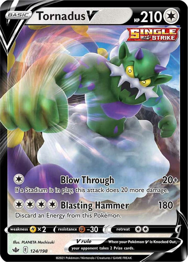 Tornadus V 124 - Pokemon TCG Chilling Reign card