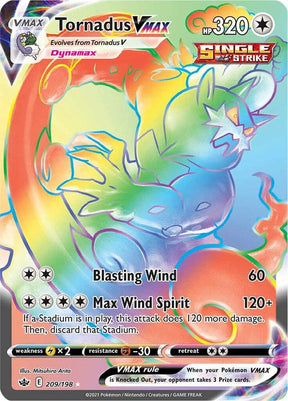 Tornadus VMAX (Secret) 209 - Pokemon TCG Chilling Reign card