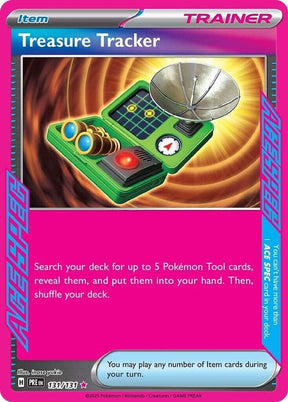Treasure Tracker 131/131 - Standard card artwork - Pokemon TCG Prismatic Evolutions card