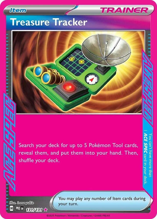 Treasure Tracker 131/131 - Standard card artwork - Pokemon TCG Prismatic Evolutions card