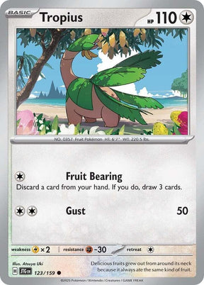 Tropius 123/159 - Pokemon TCG Journey Together card