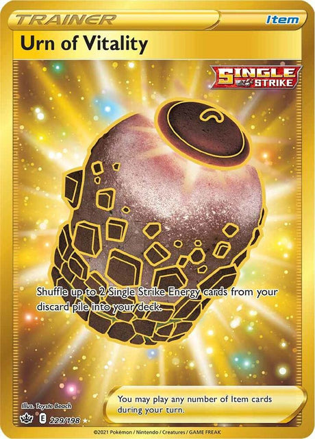 Urn of Vitality (Secret) 229 - Pokemon TCG Chilling Reign card