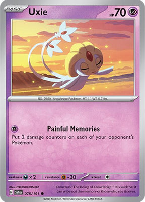 Uxie 078/191 - Pokemon TCG Surging Sparks card