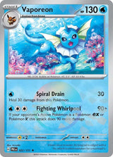 Vaporeon 022/131 - Poké Ball Reverse Holo - Pokemon TCG Prismatic Evolutions card