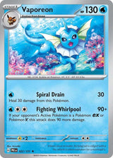 Vaporeon 022/131 - Standard card artwork - Pokemon TCG Prismatic Evolutions card