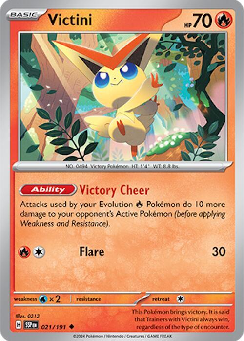 Victini 021/191 - Pokemon TCG Surging Sparks card