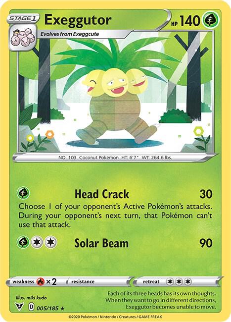 Exeggutor 005/185 - Pokemon TCG Vivid Voltage card