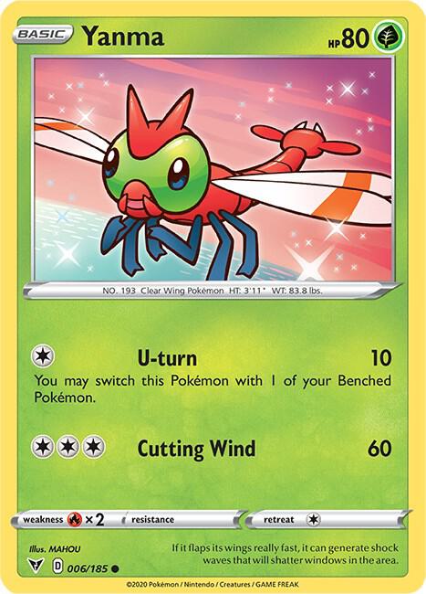 Yanma 006/185 - Pokemon TCG Vivid Voltage card