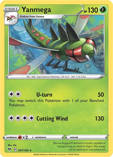 Yanmega 007/185 - Pokemon TCG Vivid Voltage card