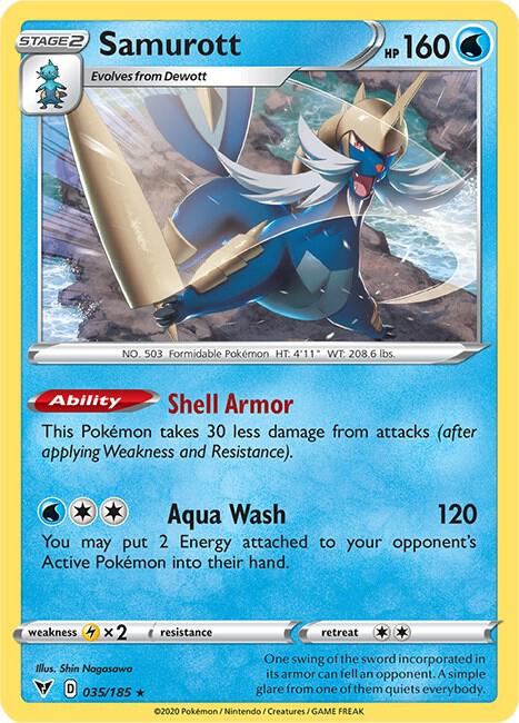 Samurott 035/185 - Pokemon TCG Vivid Voltage card