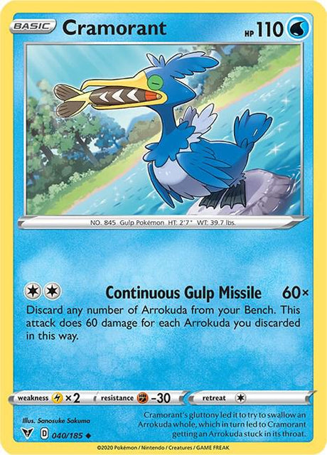 Cramorant 040/185 - Pokemon TCG Vivid Voltage card