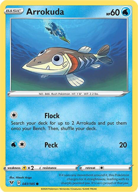 Arrokuda 041/185 - Pokemon TCG Vivid Voltage card