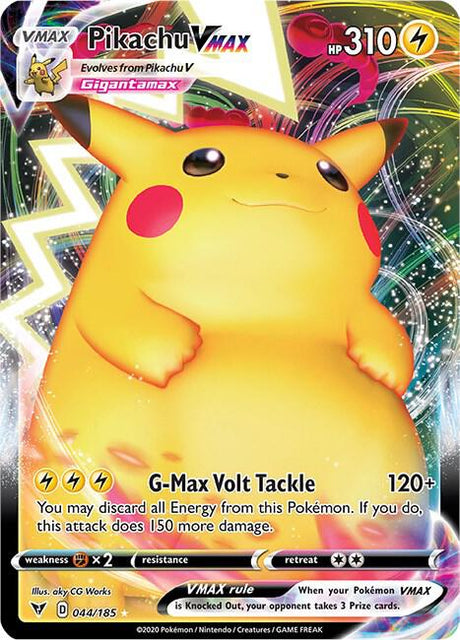 Pikachu VMAX 044/185 - Pokemon TCG Vivid Voltage card