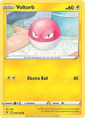 Voltorb 045/185 - Pokemon TCG Vivid Voltage card