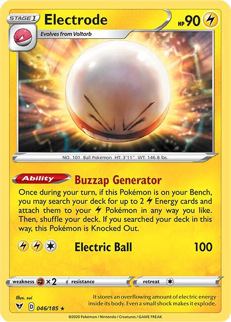 Electrode 046/185 - Pokemon TCG Vivid Voltage card
