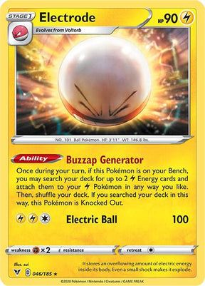 Electrode 046/185 - Pokemon TCG Vivid Voltage card