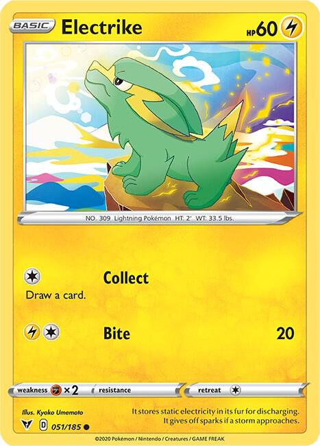 Electrike 051/185 - Pokemon TCG Vivid Voltage card