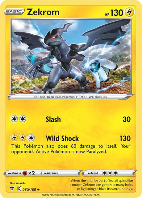 Zekrom 060/185 - Pokemon TCG Vivid Voltage card