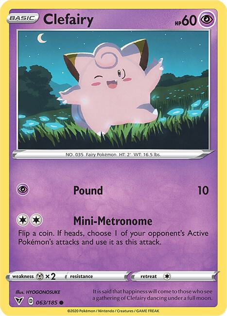 Clefairy 063/185 - Pokemon TCG Vivid Voltage card