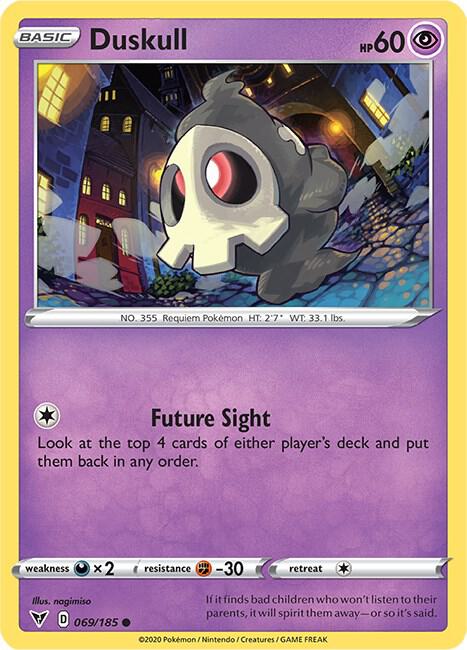 Duskull 069/185 - Pokemon TCG Vivid Voltage card