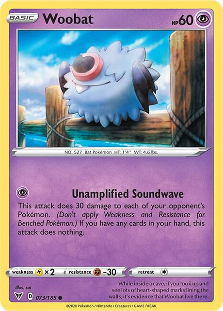 Woobat 073/185 - Pokemon TCG Vivid Voltage card