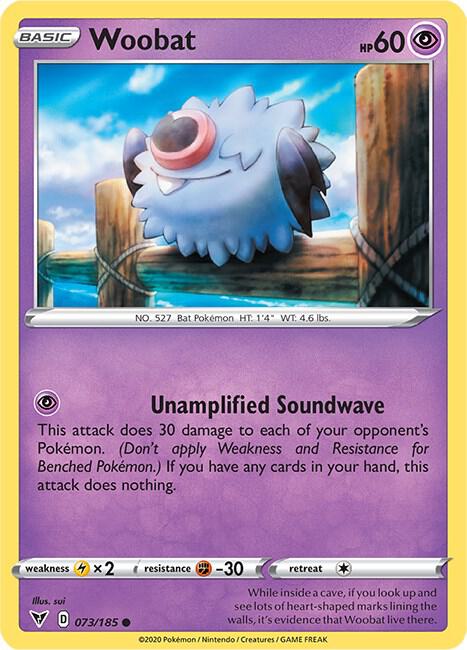 Woobat 073/185 - Pokemon TCG Vivid Voltage card