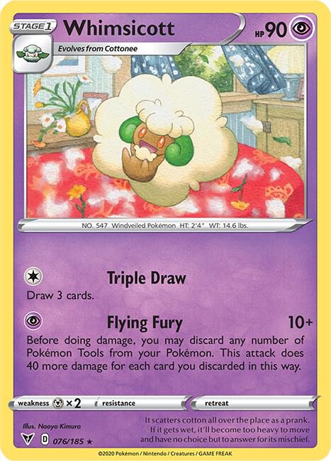 Whimsicott 076/185 - Pokemon TCG Vivid Voltage card