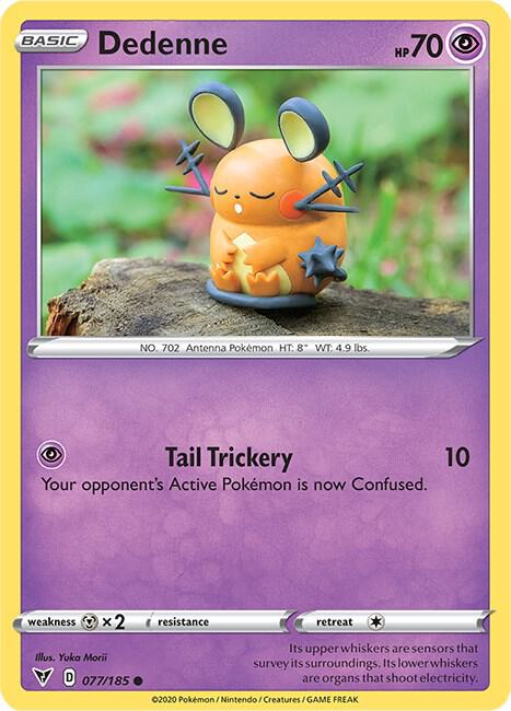 Dedenne 077/185 - Pokemon TCG Vivid Voltage card