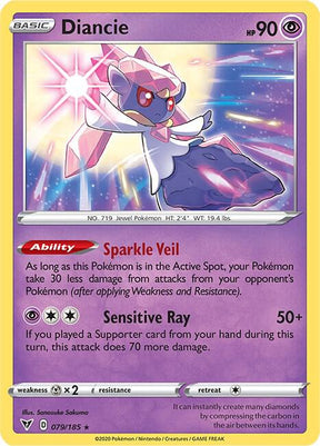 Diancie 079/185 - Pokemon TCG Vivid Voltage card
