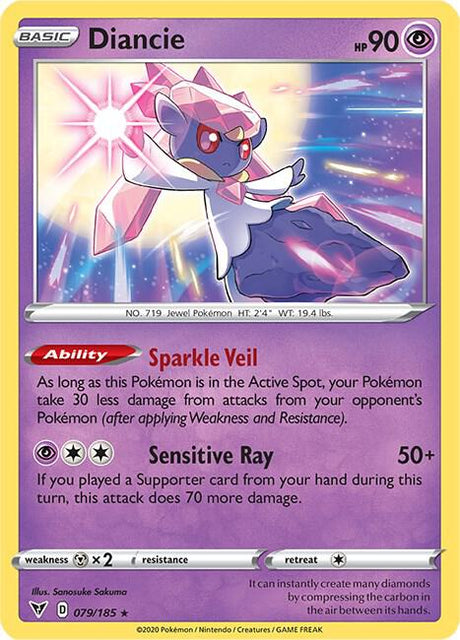 Diancie 079/185 - Pokemon TCG Vivid Voltage card