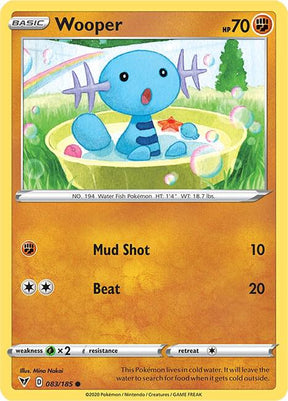 Wooper 083/185 - Pokemon TCG Vivid Voltage card