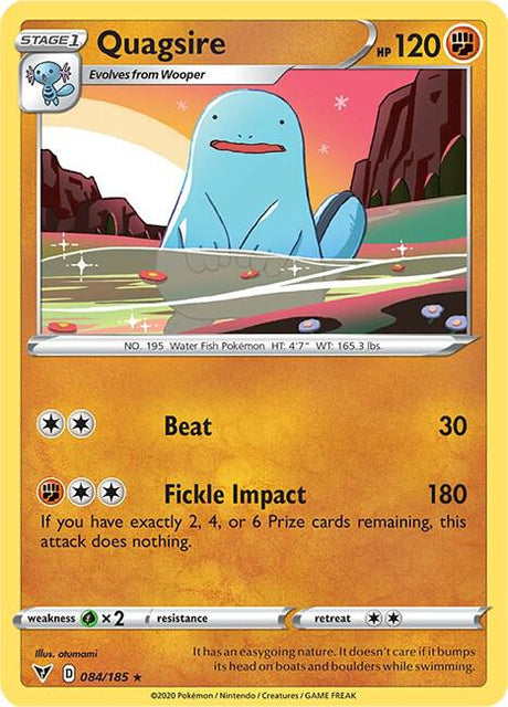 Quagsire 084/185 - Pokemon TCG Vivid Voltage card