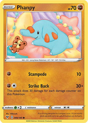 Phanpy 086/185 - Pokemon TCG Vivid Voltage card