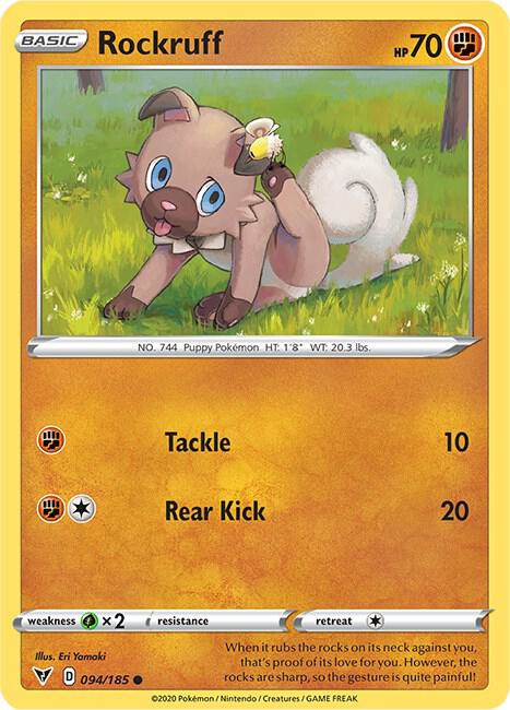 Rockruff 094/185 - Pokemon TCG Vivid Voltage card