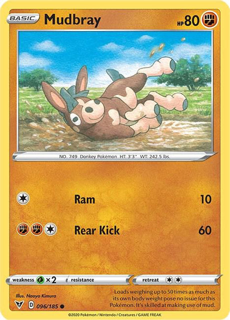 Mudbray 096/185 - Pokemon TCG Vivid Voltage card