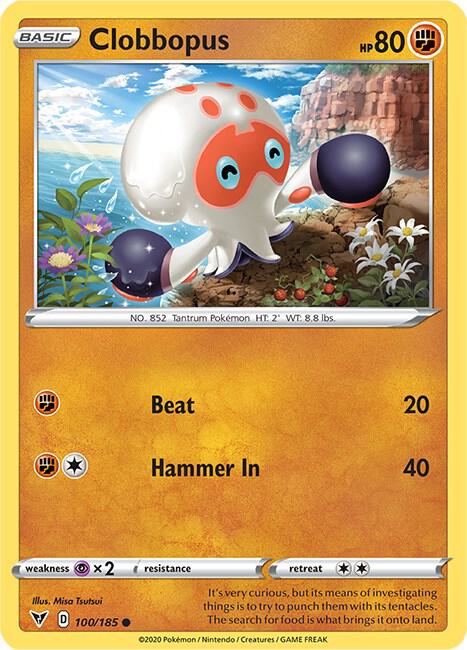 Clobbopus 100/185 - Pokemon TCG Vivid Voltage card
