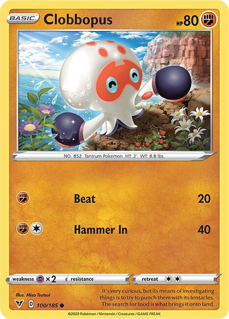 Clobbopus 100/185 - Pokemon TCG Vivid Voltage card