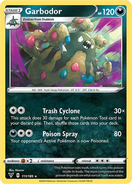 Garbodor 111/185 - Pokemon TCG Vivid Voltage card