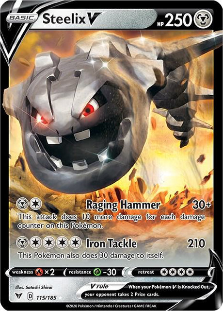 Steelix V 115/185 - Pokemon TCG Vivid Voltage card