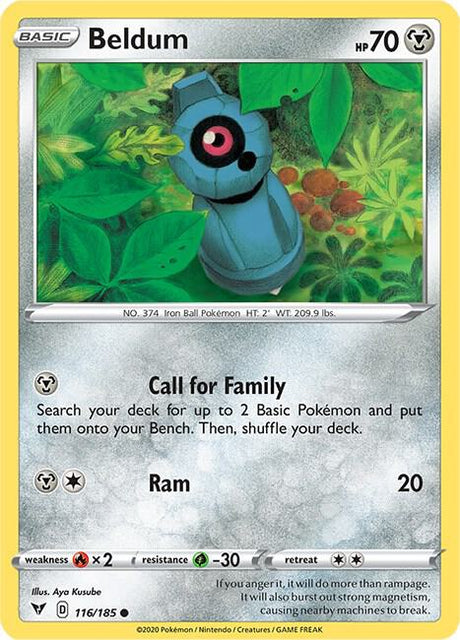 Beldum 116/185 - Pokemon TCG Vivid Voltage card