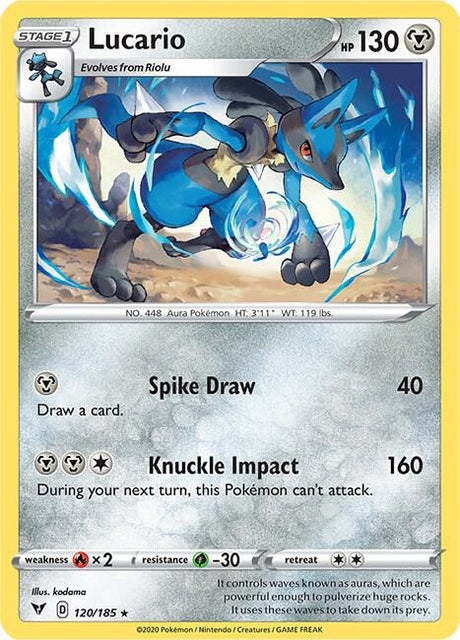 Lucario 120/185 - Pokemon TCG Vivid Voltage card