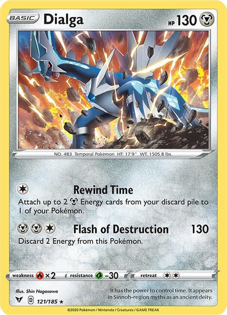 Dialga 121/185 - Pokemon TCG Vivid Voltage card
