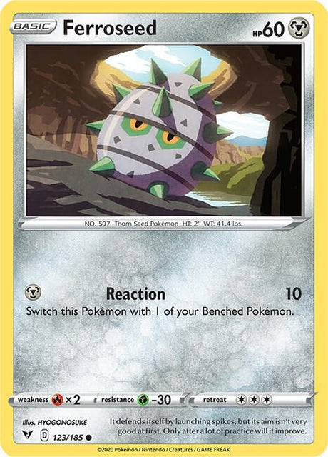 Ferroseed 123/185 - Pokemon TCG Vivid Voltage card