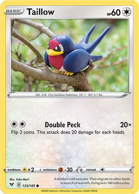 Taillow 133/185 - Pokemon TCG Vivid Voltage card