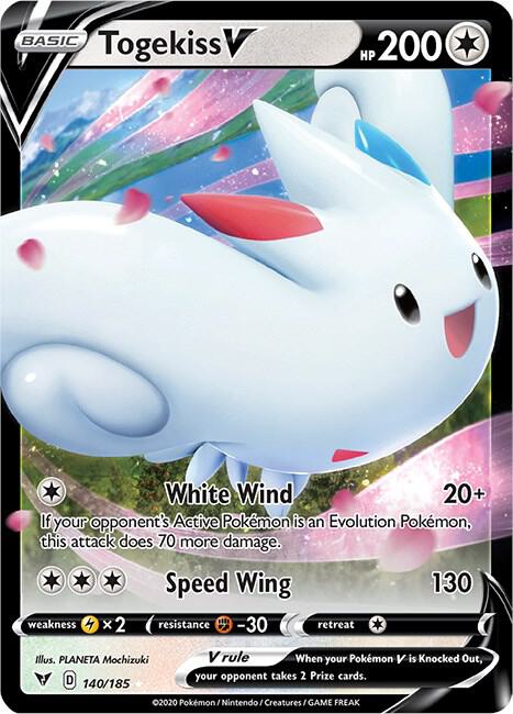 Togekiss V 140/185 - Pokemon TCG Vivid Voltage card