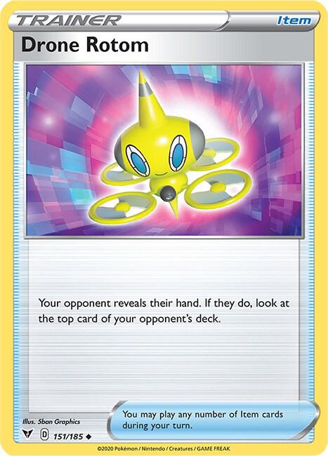 Drone Rotom 151/185 - Pokemon TCG Vivid Voltage card