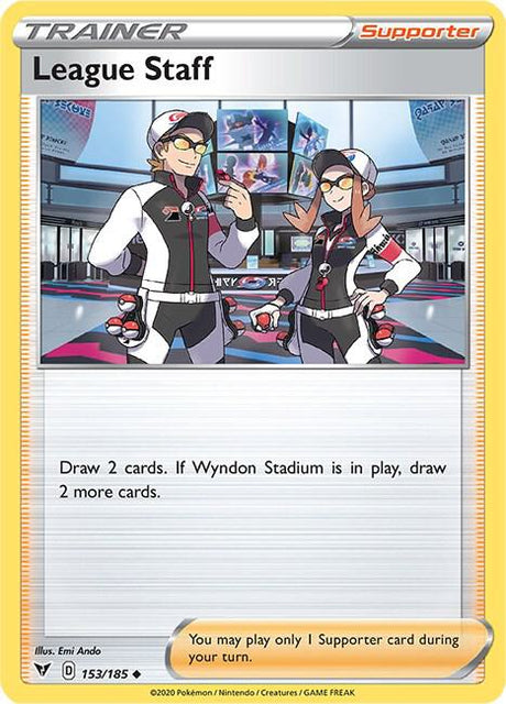 League Staff 153/185 - Pokemon TCG Vivid Voltage card