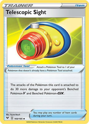 Telescopic Sight 160/185 - Pokemon TCG Vivid Voltage card